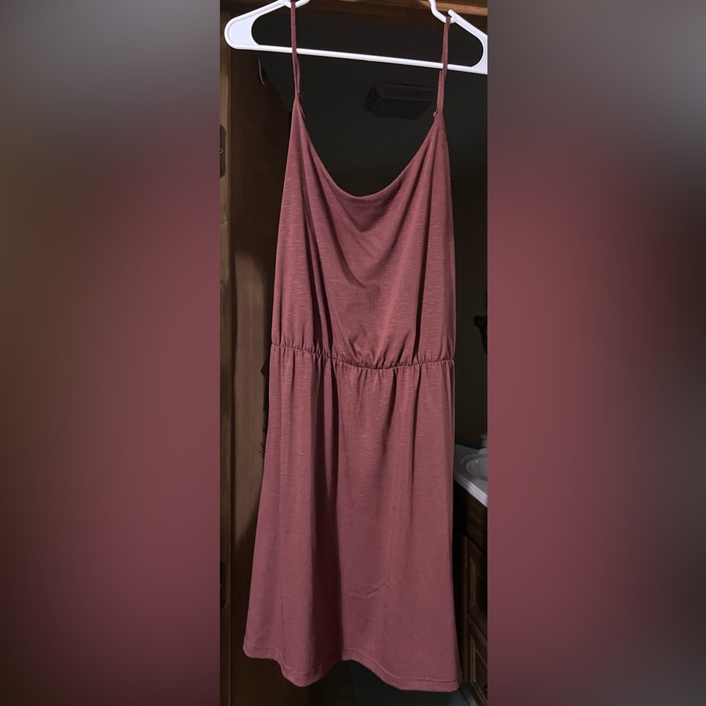 Old Navy Maroon Spaghetti Strap Dress